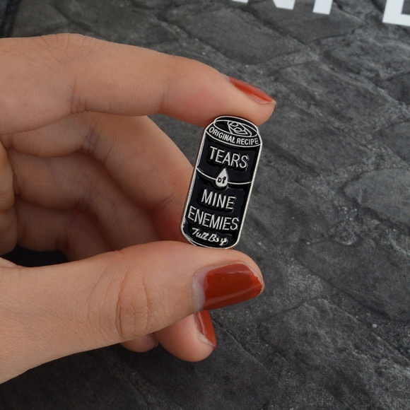 Jewelry - NEW Tears of Mine Enemies Enamel Pin Brooch